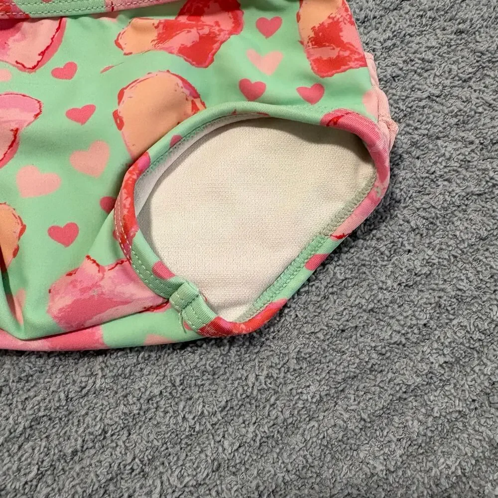Ruffle Butts-Baby Girl-Little Love-Heart Print/Bikni/Swimsuite-3-6m-Nylon